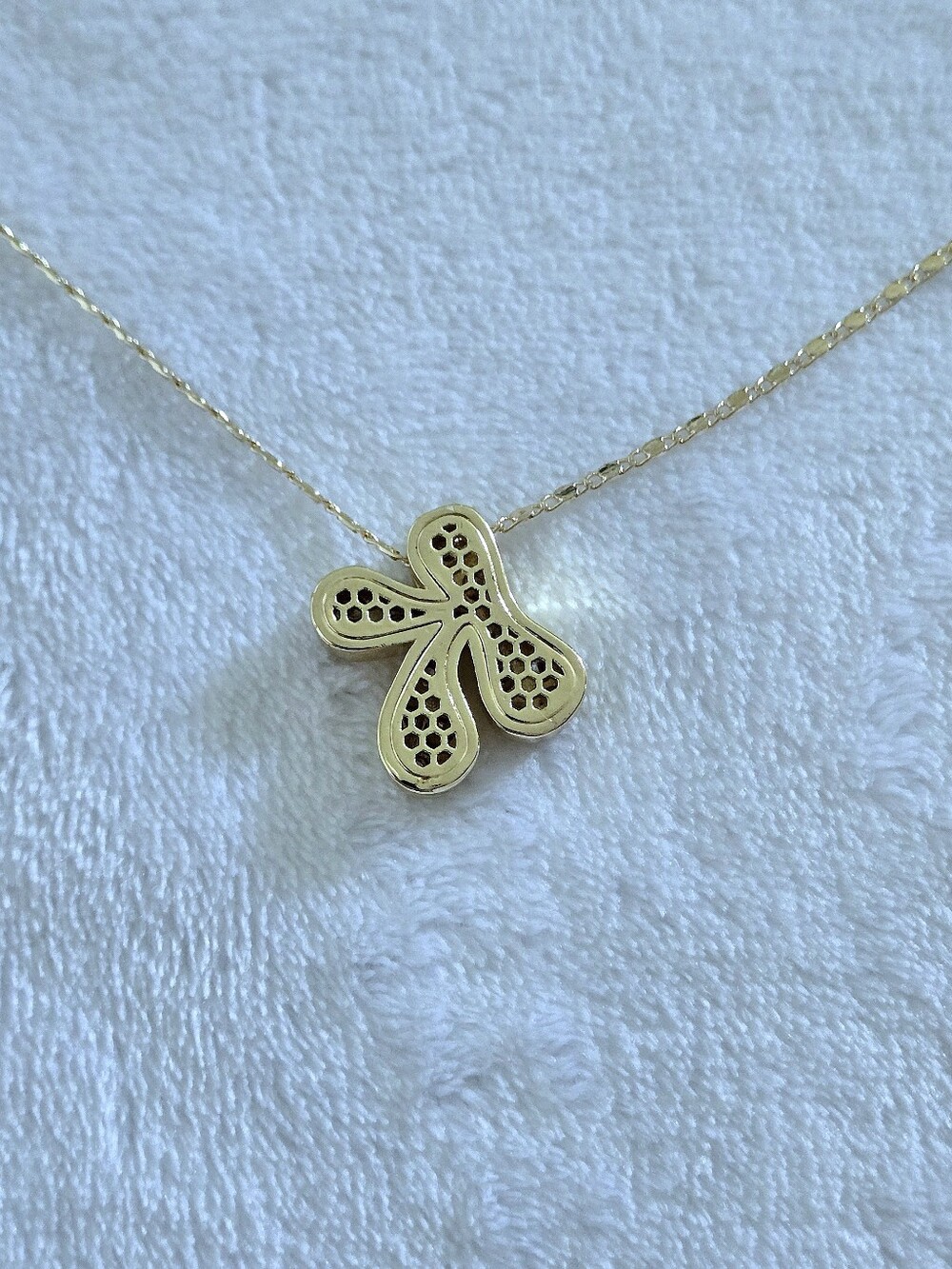 Gemelli👭 Puffy Letter "K" Initial Pendant Necklace - Picture 12 of 16